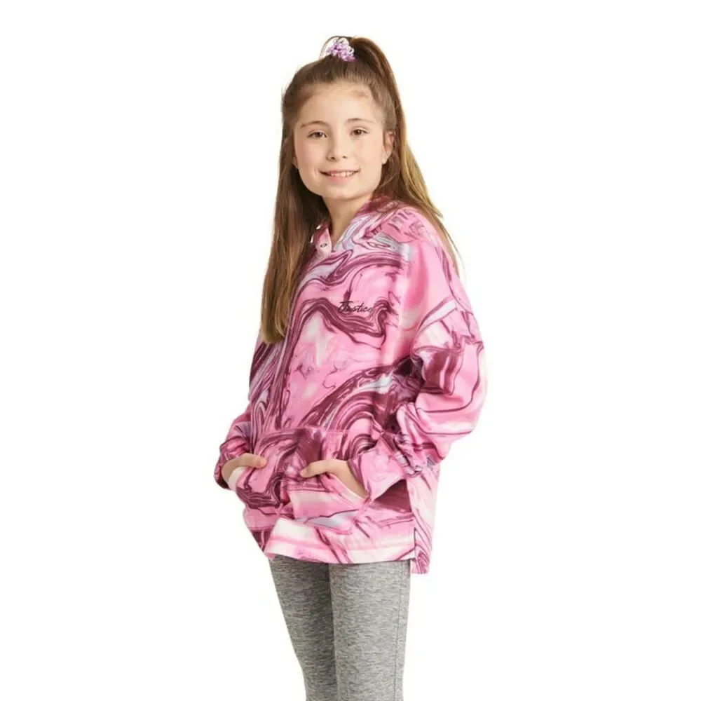 Justice Girls Marbled Sweatshirt Size Large (12-14)
